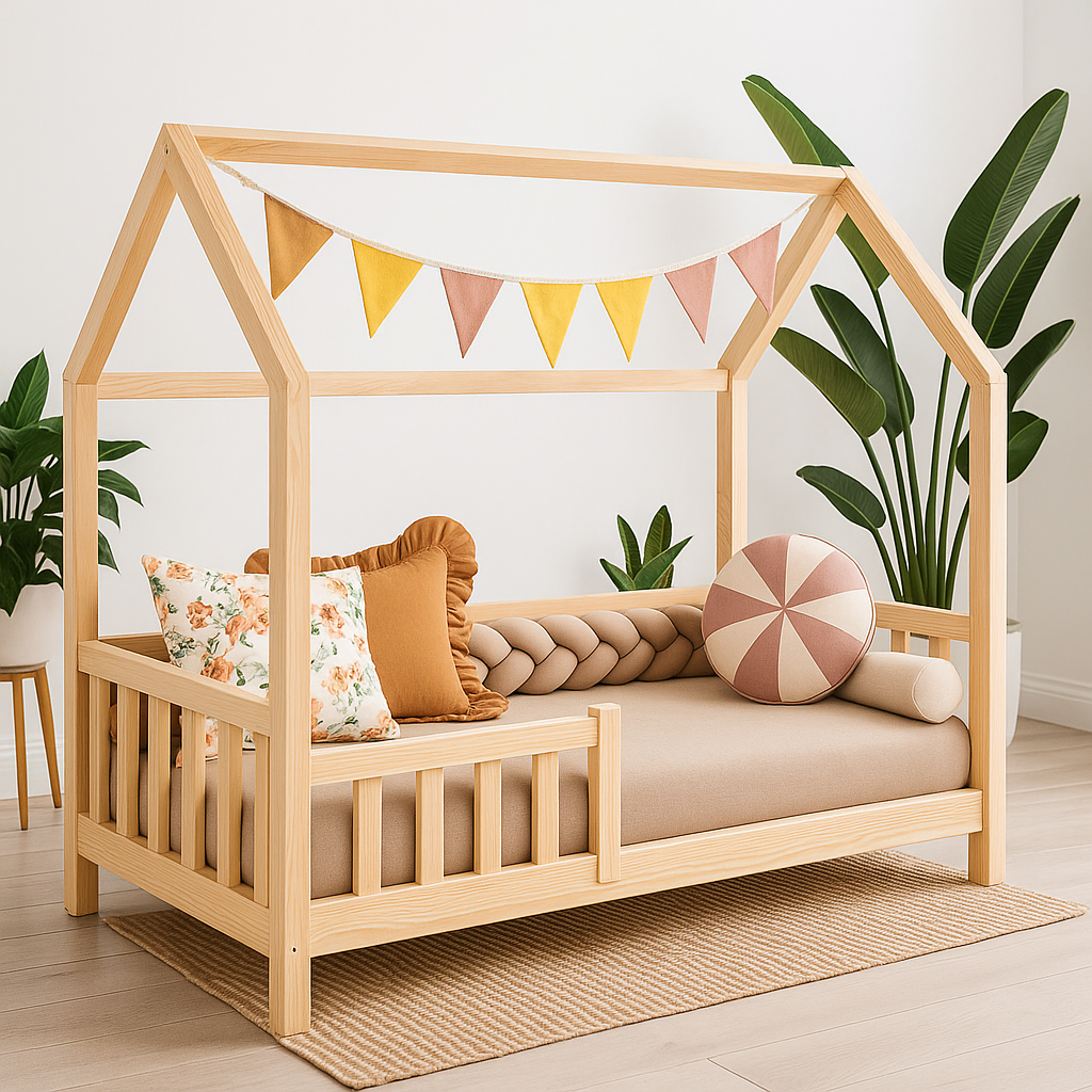 tresse de lit cabane style deco