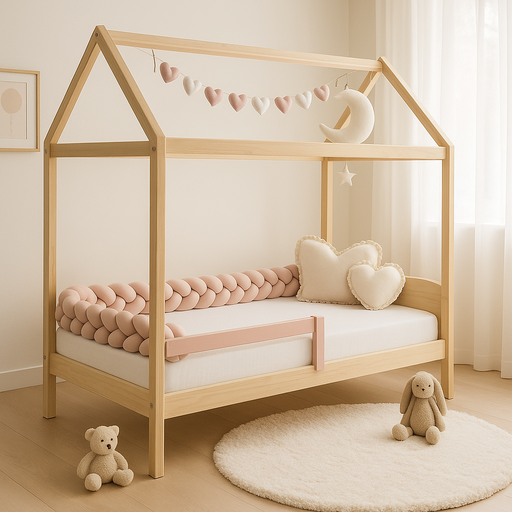 tresse de lit cabane univers chaleureux douillet