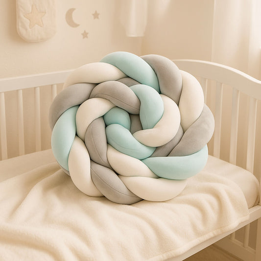 tresse de lit mon lit cabane bleu blanc gris reconfortant doux