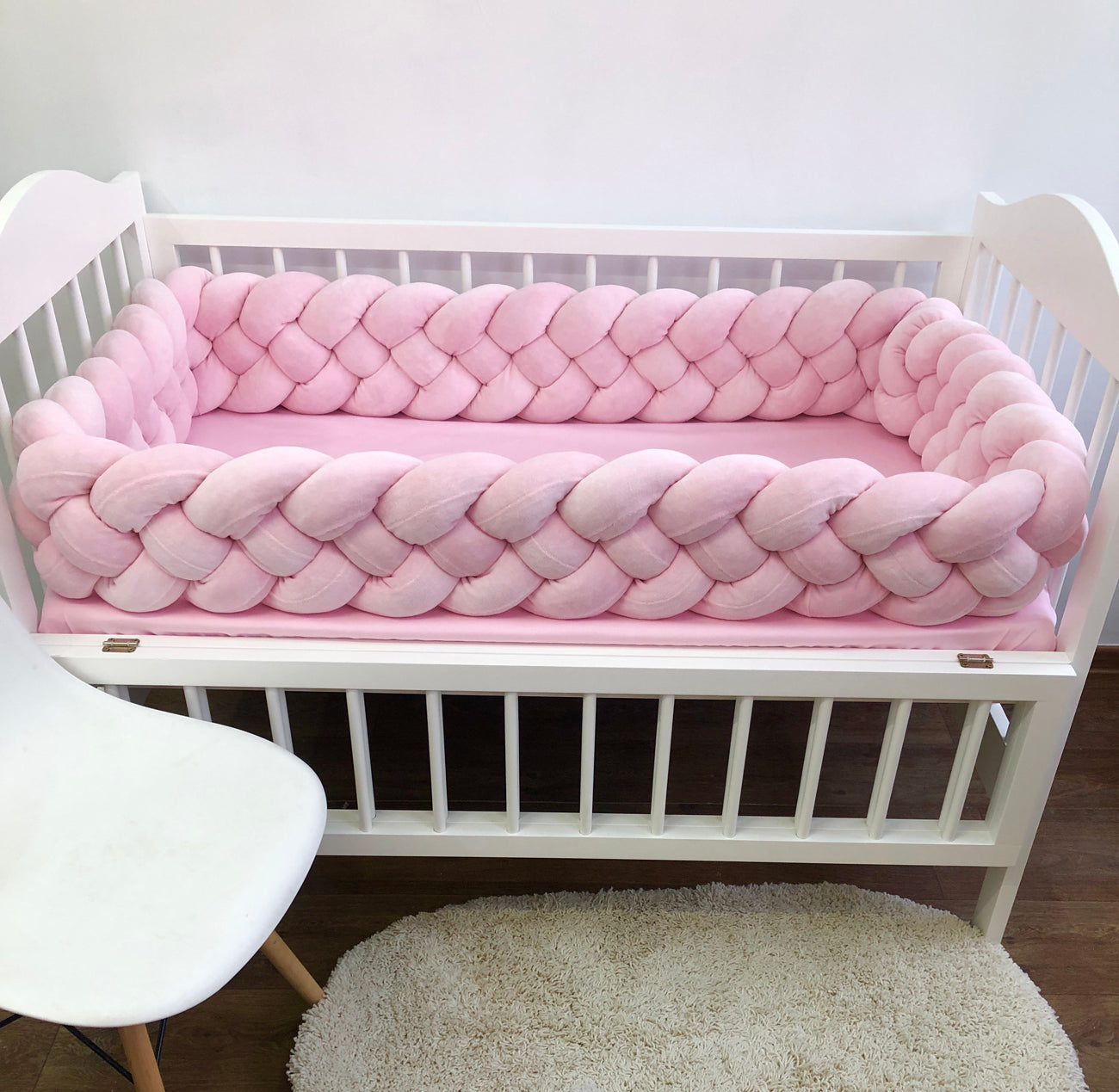tresse de lit rose