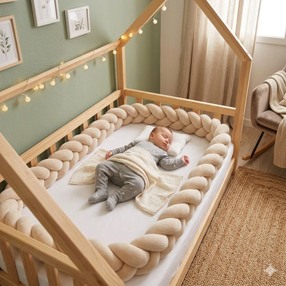 tresses de lit cabane beige dormir proteger
