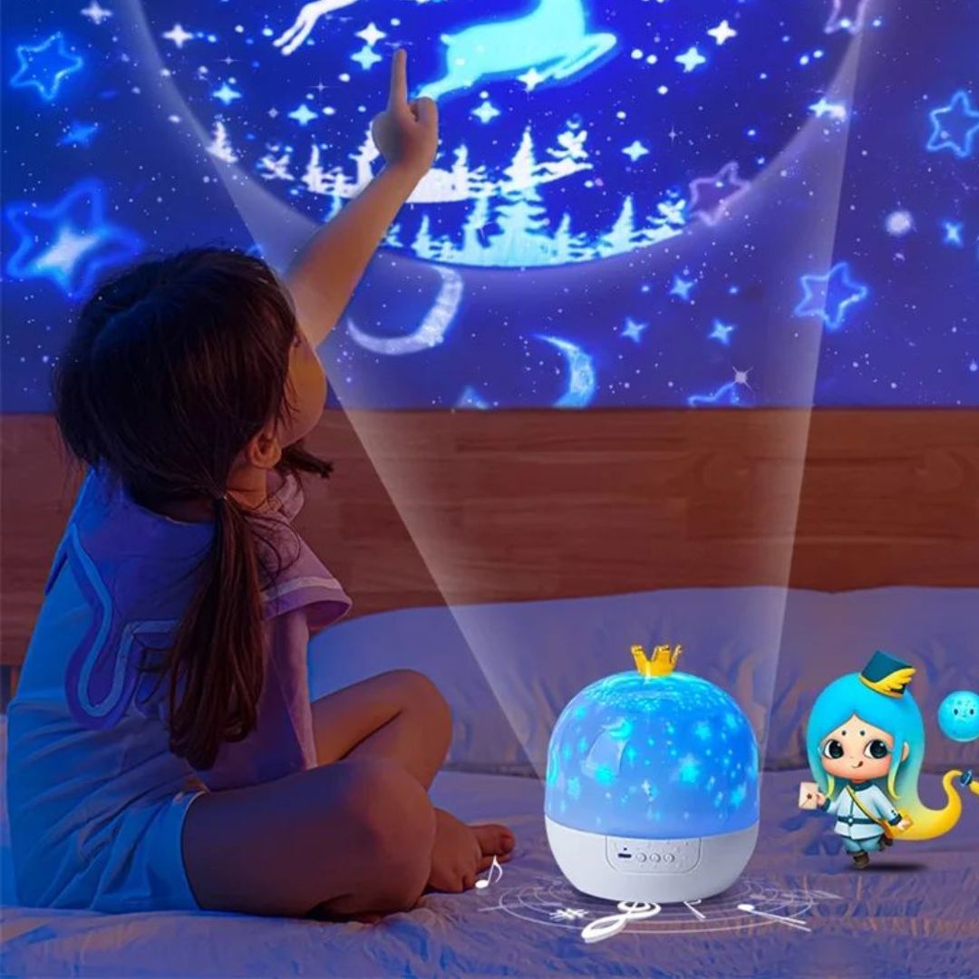 veilleuse bebe projection plafond compagnon lumineux